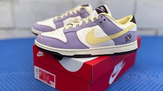 NIKE DUNK LOW PRM “LILAC BLOOM” WMNS 2024 RELEASE [upl. by Nyleimaj]