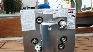 Water Heater on boat with engine heat exchanger [upl. by Paz270]