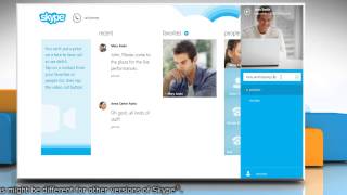 How to Set a status message in Skype® [upl. by Arimay]