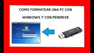 Como Formatear PC Windows 7 desde la bios con USB [upl. by Anirbed]