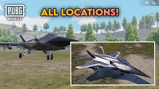 All Fighter Jet Locations In Payload 30 Mode  PUBG MOBILE  Payload 30 Jet Locations 🔥 [upl. by Elyl]