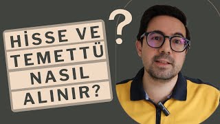 Hisse ve Temettü Nasıl Alınır [upl. by Sinnod]