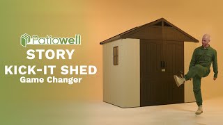 Less Screws Less Problems  Patiowell Kickit 8x6 plastic shed pro🔩🔩🔩 [upl. by Hedy]