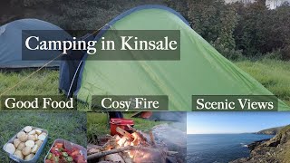 Camping in the Vango Nevis 200 Tent along the wild coast of Kinsale Co Cork Ireland [upl. by Oshinski521]