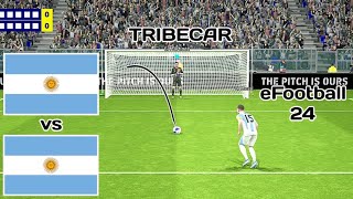 Argentina vs Argentina Tribecar 🤣• eFootball 24 • romanstingerli27 RSShort [upl. by Ahsinahs]