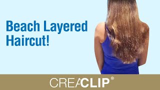 Beach Layered Haircut Get Rid Of Split Ends [upl. by Matuag970]