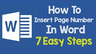 How To Insert Page Number in Word Starting From Page 2 With 7 Easy Steps [upl. by Revlys714]