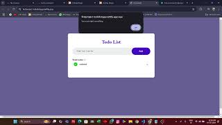 first project TODOLIST APP [upl. by Anul]
