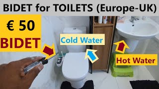 How to Install Bidet for UK Ireland European Toilets [upl. by Millhon]