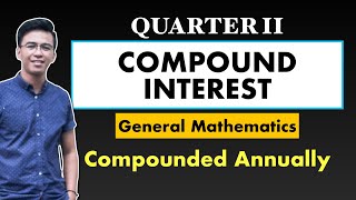 COMPOUND INTEREST Compounded Annually  Maturity Value Principal Interest Rate Time  Gen Math [upl. by Saltsman]