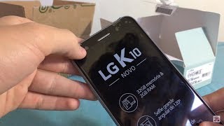 Unboxing Lg K10 Modelo Novo [upl. by Atikahs]