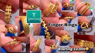 Tanishq 22k trendy Light weight Finger Ring Designs with PriceDaily wear Ringsimdeeya deeya [upl. by Hibbert]