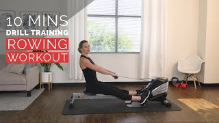 10 Min Rowing Machine Drills for Beginners [upl. by Aihsenet189]