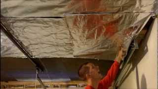 installing barrier on garage ceiling [upl. by Rumpf]