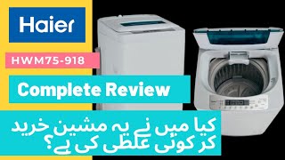 Haier Fully Automatic Washing Machine Review  HWM75918 Model  Review vibes [upl. by Assetnoc]