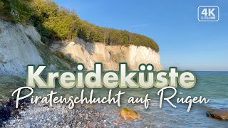 An der Kreideküste Sassnitz bis zur Piratenschlucht  Rügen Urlaub 2021 4K Walk [upl. by Shama]