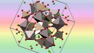 Garnet crystal structure Кристаллическая структура граната [upl. by Alguire]