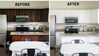 DIY Paint Your Kitchen Cabinets Like a Pro [upl. by Gittel]