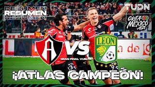 Resumen y goles  Atlas 1430 León  Grita México BBVA AP2021  FINAL Vuelta  TUDN [upl. by Gaskin]