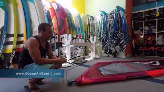 How to rig a windsurf sail [upl. by Cherian]