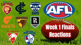 How 8 AFL clubs are feeling after their Week 1 Finals matches [upl. by Weinstock850]