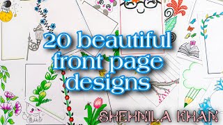 20 BEAUTIFUL BORDER DESIGNSPROJECT WORK DESIGNSA4 SHEETFILEFRONT PAGE DESIGN FOR SCHOOL PROJECT [upl. by Swords]