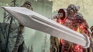 Elden Ring  OP Berserk Dual Colossal Greatsword Build Vs Bosses Gameplay [upl. by Eylhsa]