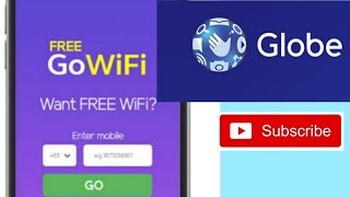 HOW TO USE YOUR FREE GOWIFI FROM GLOBE [upl. by Oremor]