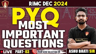 PYQ Most important questions  RIMC Online Coaching  RIMC Dec 2024  RIMC Online Free Coaching [upl. by Innattirb558]