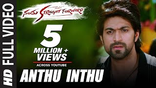 Santhu Straight Forward Songs  Anthu Inthu Full Video Song  Yash Radhika Pandit  V Harikrishna [upl. by Ileana]