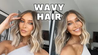 HOW TO WAVE YOUR HAIR WITH A STRAIGHTENER TUTORIAL [upl. by Marko]