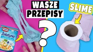 TESTUJE PRZEPISY WIDZÓW NA SLIME 4  Cloud Slime z Żelatyny Slime z Papieru Bez Kleju [upl. by Kathrine]