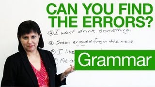 Basic English Grammar  Can you find the errors [upl. by Noami]