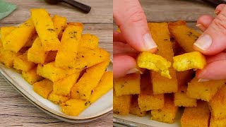 Crispy polenta fries The easiest side dish or appetizer [upl. by Julide289]