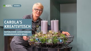 Natürlicher Adventskranz I Monokranz  Adventskranzbinden  DIY TUTORIAL [upl. by Wynne]