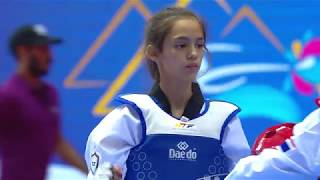 FEMALE 33kg 3rd WORLD TAEKWONDO CADET CHAMPIONSHIPS FINAL [upl. by Oreves]