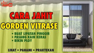 TUTORIAL CARA MENJAHIT GORDEN VITRASE [upl. by Ettennej]