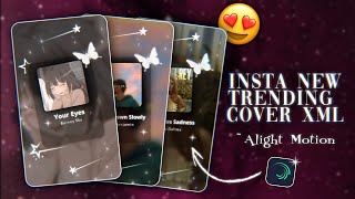 TRENDING INSTA REELS COVER 😍 FOR FREE TUTORIAL alightmotion youtubevedio trend viral [upl. by Ludie]