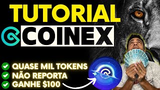 TUTORIAL COINEX  GUIA DE COMO UTILIZAR A EXCHANGE COINEX E SUAS VANTAGENS 🤑GANHE 100 EM PREMIOS [upl. by Sivatnod]