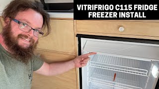 Vitrifrigo C115 12v Fridge Freezer Install  Mercedes Vario DIY VAN Conversion Series [upl. by Nnaer]