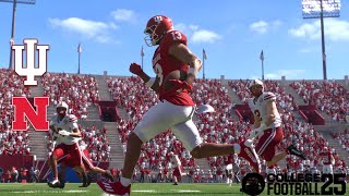 Nebraska vs Indiana  EA SPORTS College Football 25 [upl. by Lucrece]