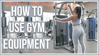 HOW TO USE GYM EQUIPMENT  Upper Body Machines [upl. by Bethezel]