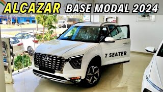 Base Model का बाप 🔥 Hyundai Alcazar Prestige New Update 2024 7 Seater Car 😍 [upl. by Enilamme]