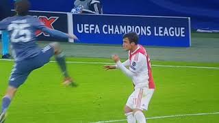 MULLER SHOCKING HIGH KICK VS AJAX 2018 [upl. by Ahseekan709]