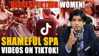 Shameful spa videos on tiktok Disrespecting women [upl. by Elleral144]