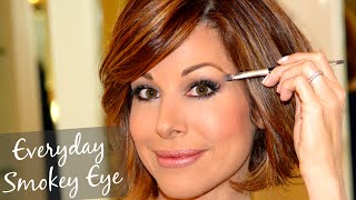 Everyday Neutral Smokey Eye Tutorial [upl. by Navek647]