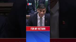 Rishi Sunak has Commons in stitches with question to PM  LBC [upl. by Ailisab]