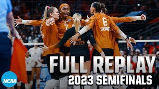 Texas vs Wisconsin 2023 NCAA volleyball semifinals  FULL REPLAY [upl. by Eniawtna]