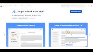 This made my life easier as a researcher GOOGLE SCHOLAR PDF READER EXTENTION [upl. by Aicnerolf]