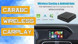 CARABC Wireless Carplay Suitable Mercedes Benz A B C E CLA GLA GLK ML Sprinter NTG45 Becker Module [upl. by Lawan]